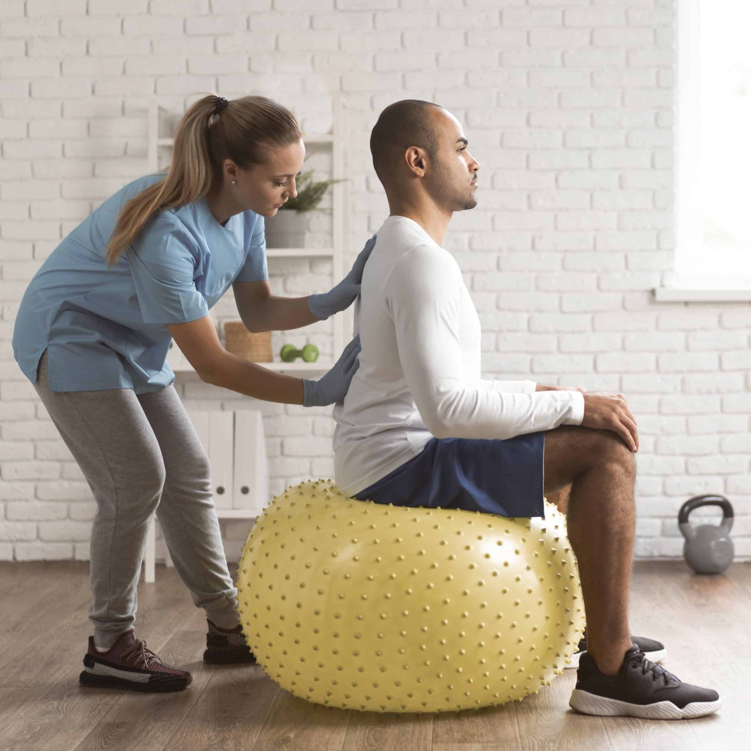 female physiotherapist